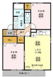 グリーンウェーブ Ⅱの物件間取画像